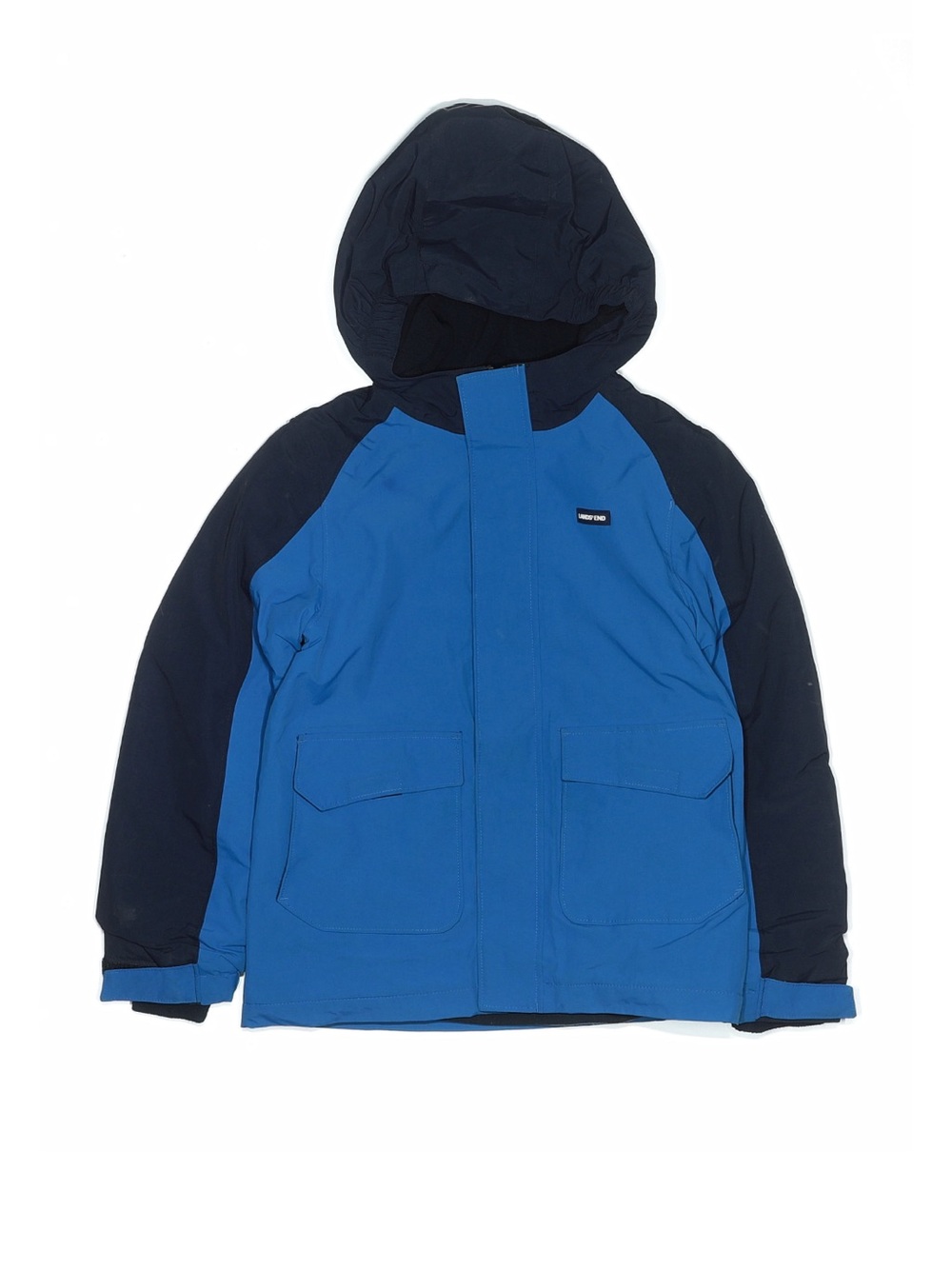 Boys Land’s End Blue and Navy Winter Snow Jacket